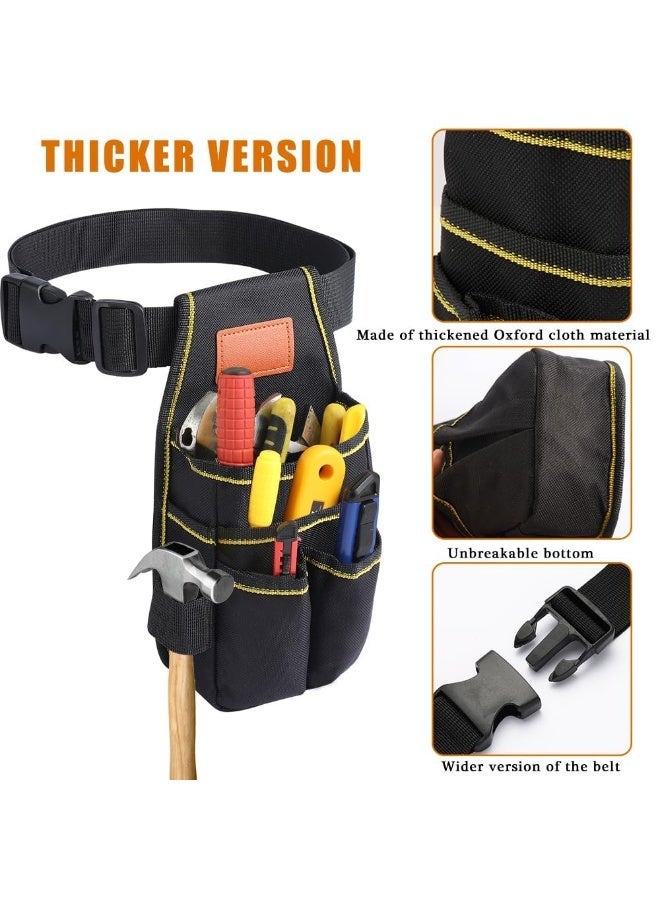 أوشيما عالمية أداة صغيرة حقيبة أداة أحزمة للرجال ، حقيبة أداة صغيرة كيس أدوات كهربائي مع حزام ، ارتداء أدوات مقاومة Bel 12 موانئ تخزين مثالية للكهربائيين الميكانيكيين النجارين وأكثر من ذلك - Image 4